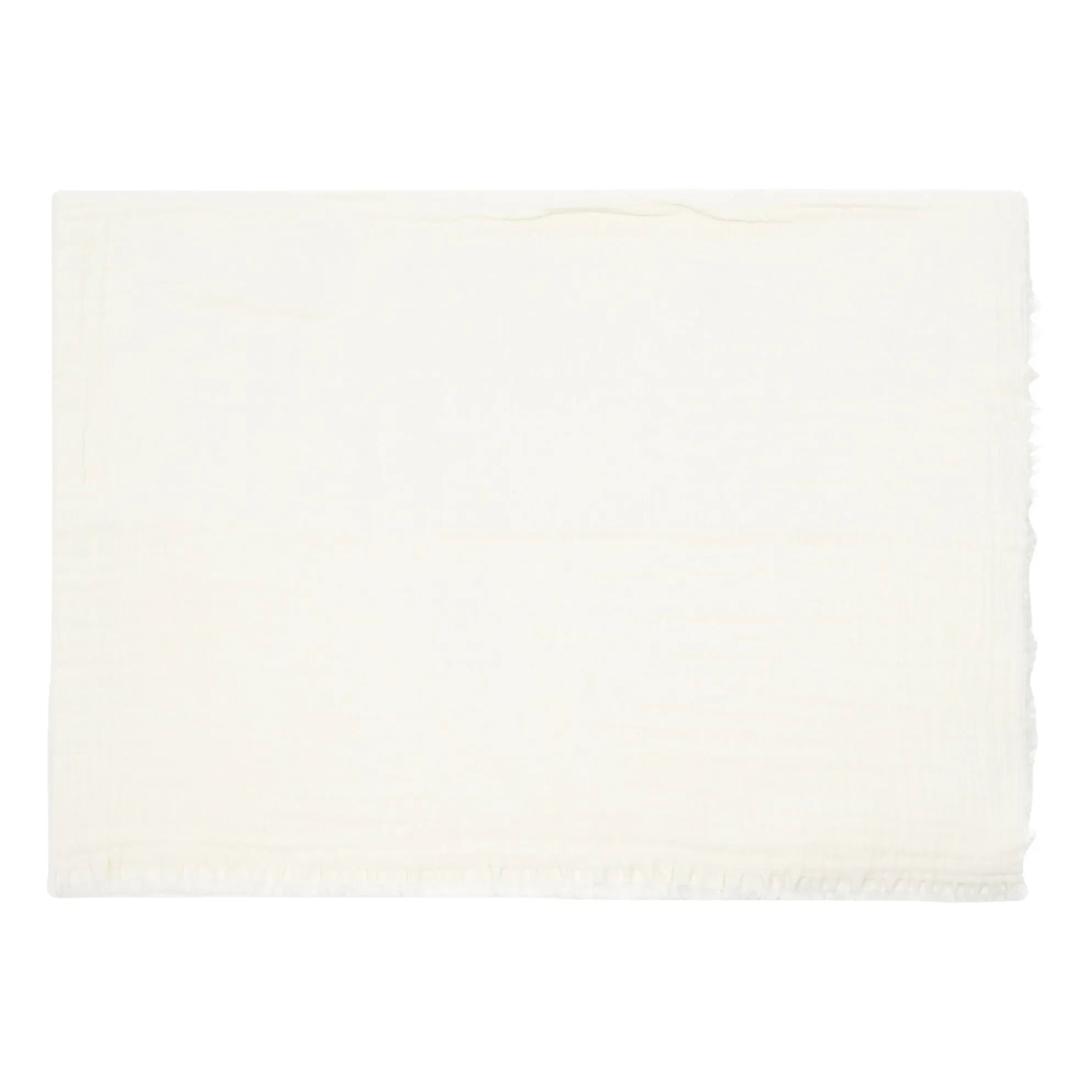 Haomy - Vanly Cotton Muslin Throw Blanket | Ivory