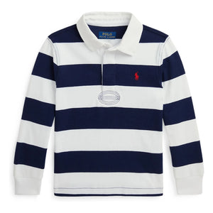Ralph Lauren - Uzun kollu Rugby çizgili polo tişört | Lacivert