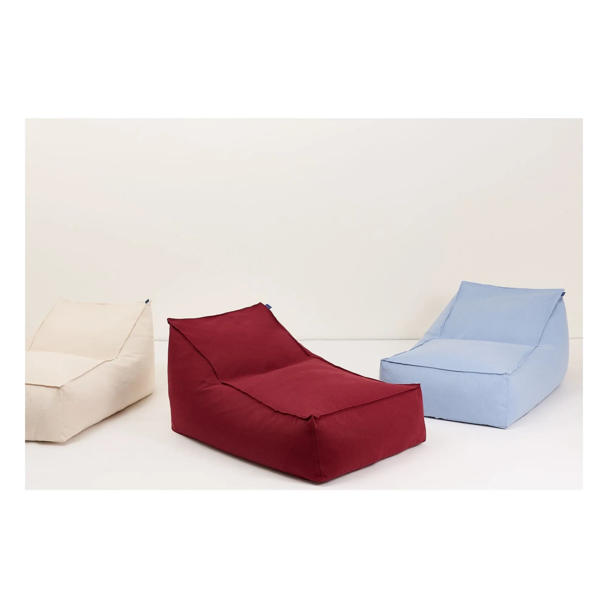 Nobodinoz - Lucky Long Pouf | Blue