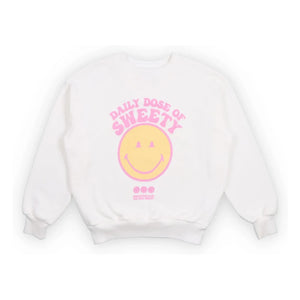 the new society - Smiley sweatshirt | Beyaz