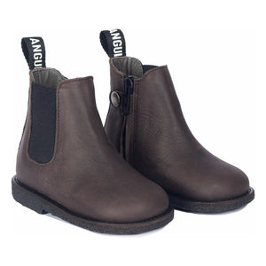 Angulus - Lace-up Chelsea Boots | Brown