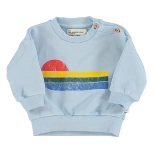 Piupiuchick - Eighties organik pamuklu sweatshirt | Açık Mavi