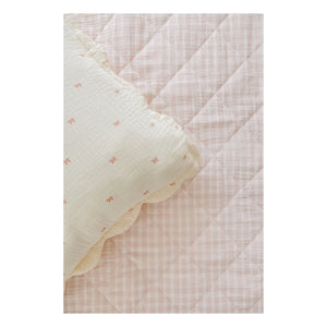 Soft Spot - Bio-Baumwoll-Steppdecke | Blassrosa