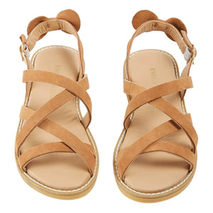 Emile et Ida - Deri Croisillon sandaletler | Camel