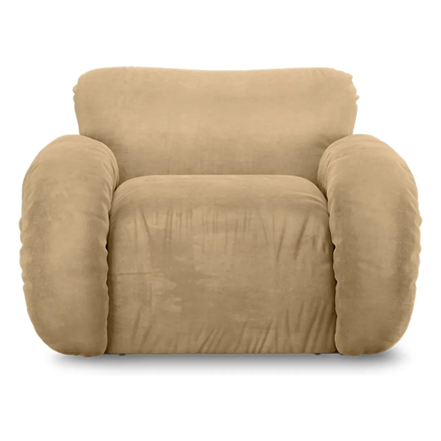 HKliving - Arc Samt-Loungesessel | Creme