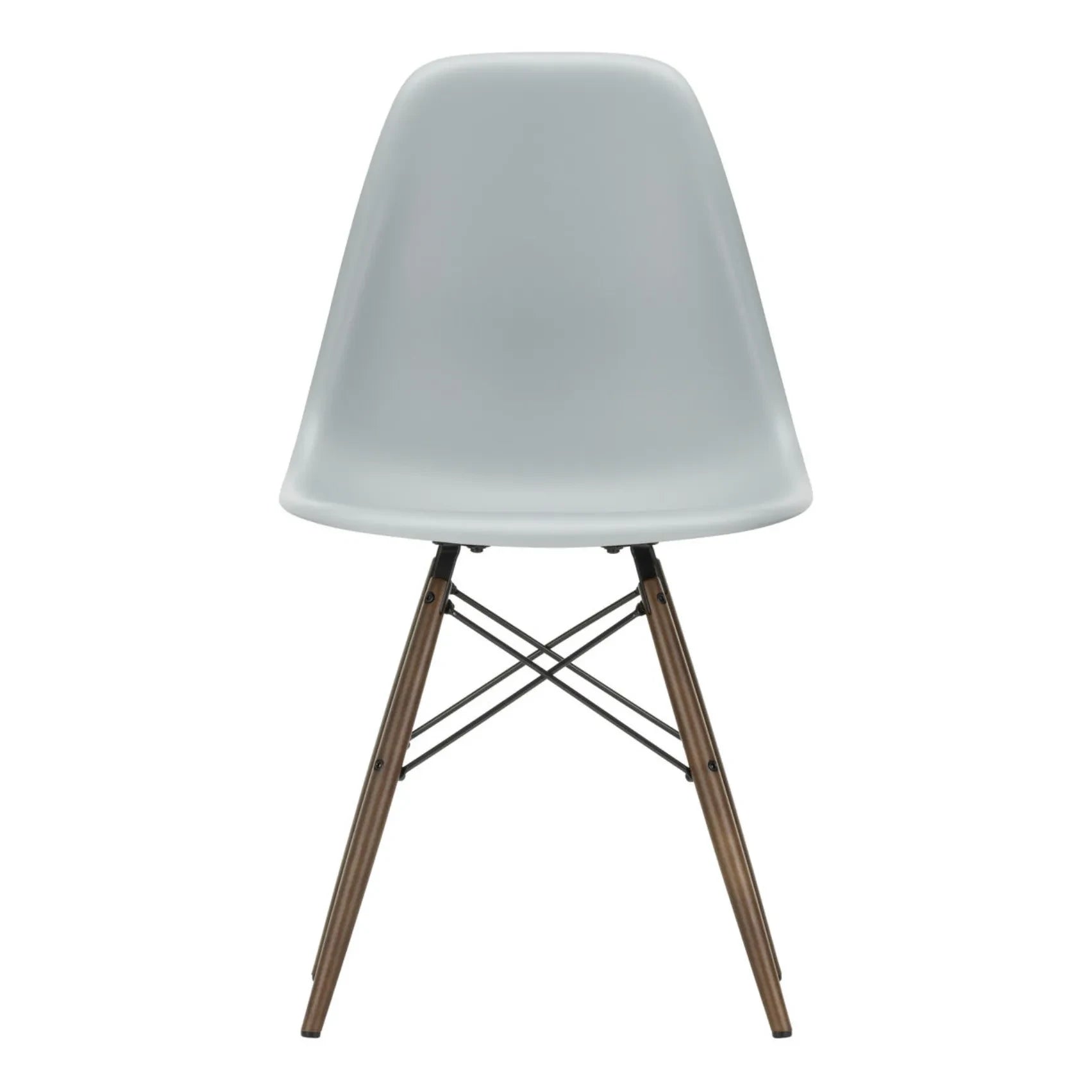 Vitra - DSW Plastik Stuhl - Ahornuntergestell - Charles & Ray Eames | Hellgrau