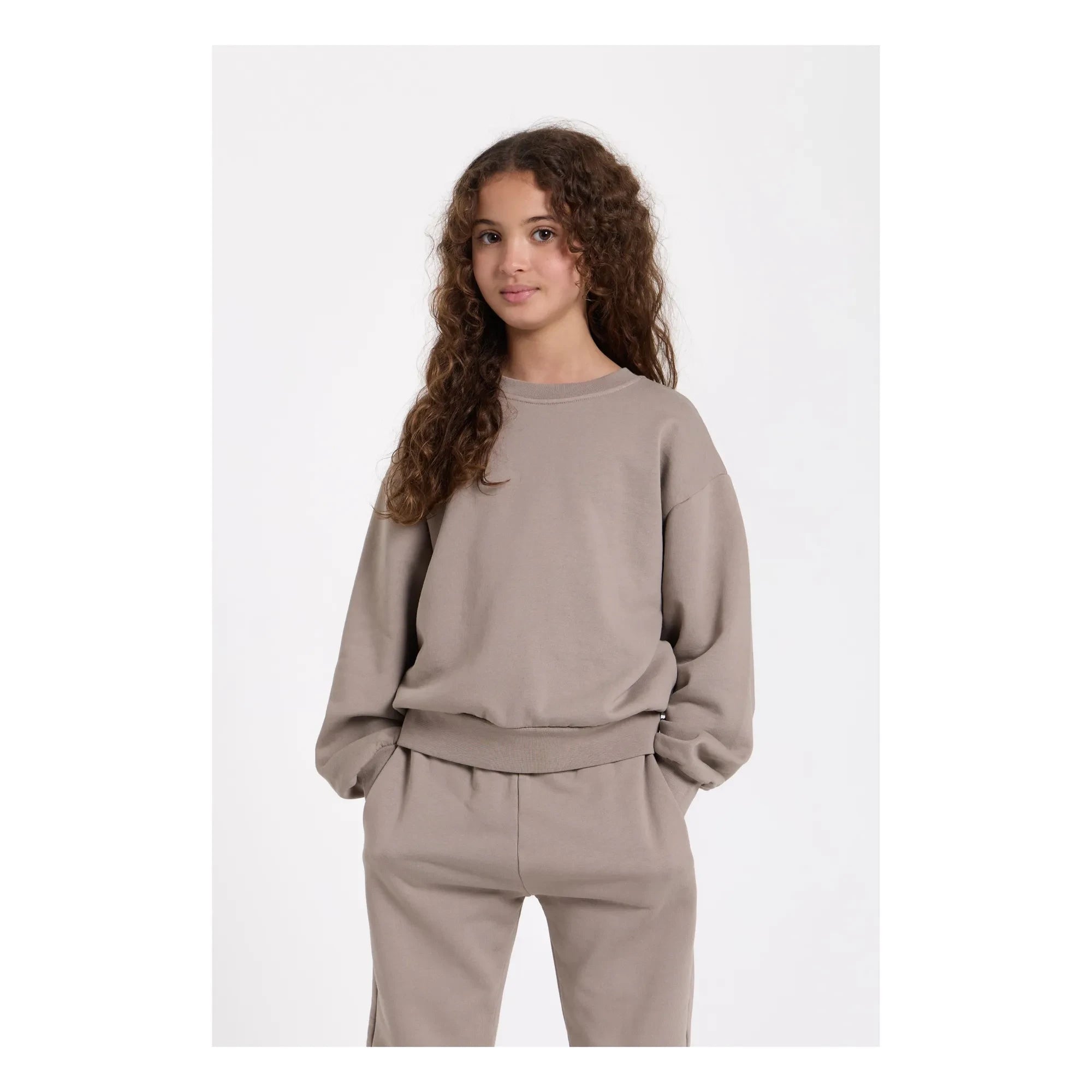 Smallable Kid - Maia органik pamuklu sweatshirt | Gri toprak