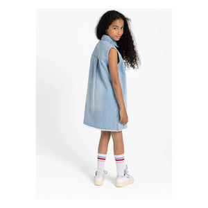 Finger in the nose - Isla Sleeveless Denim Dress | Blue