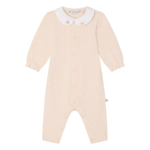 Bonpoint - Pyjama Cayla Pointelle Bio-Baumwolle | Puderrosa