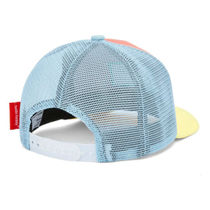 Hello Hossy - Trucker Mini Organik Pamuk Kavisli Vizör Şapka | Mercan
