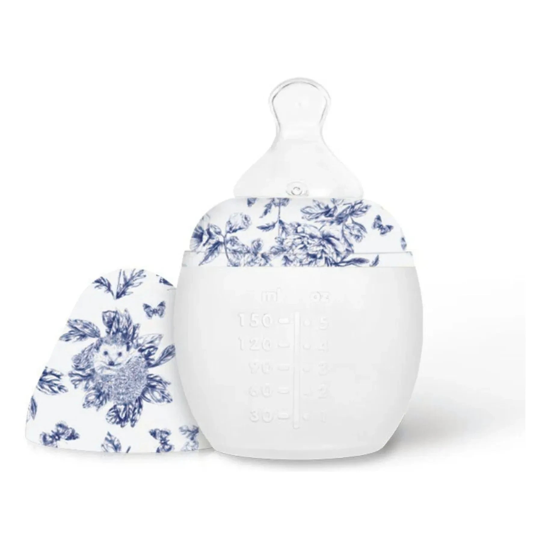 Elhée - Toile de Jouy tıbbi silikon biberon ve fizyolojik emzik - Elhée x Tartine et Chocolat | Lacivert