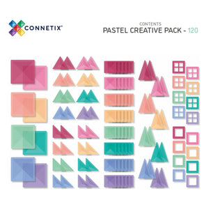 Connetix - Yaratıcı set - 120 parça | Pastel
