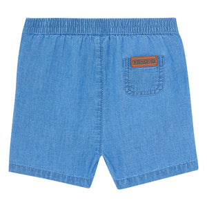 Bonton - Kurzes Chambray-Hemd Lyon | Jeansblau