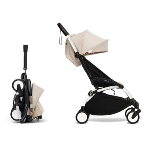 Stokke® - YOYO³ Bonpoint 6+ Bebek Arabası Beyaz çerçeve | Bej