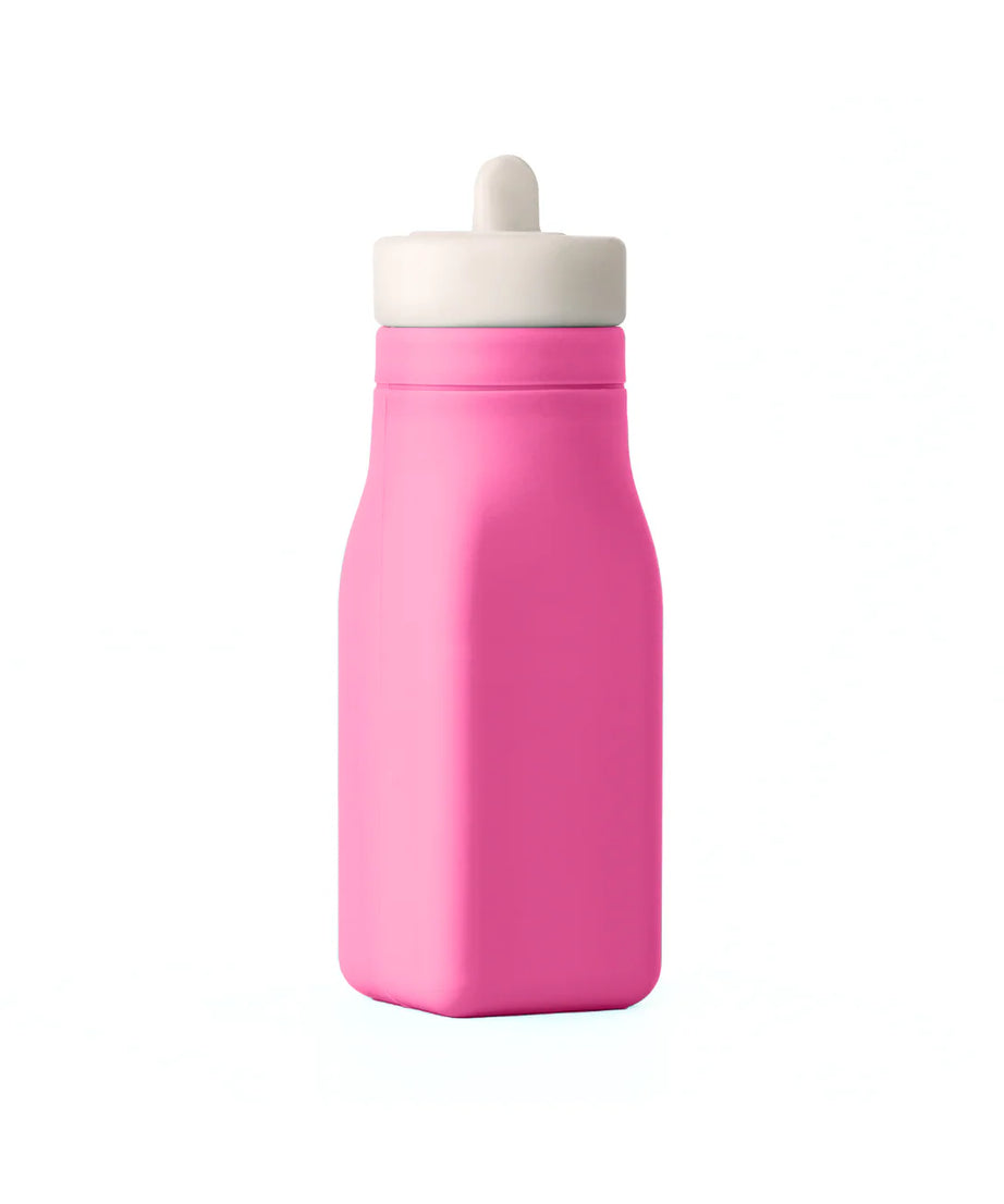 Omiebox - بطری آب سیلیکونی بدون BPA OmieBottle صورتی