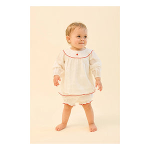 Flöss - Claire blouse and shorts set | Ecru