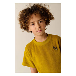 Tumble N'Dry – T-Shirt aus Bio-Baumwolle mit Frottier-Struktur Pacificus | Senf