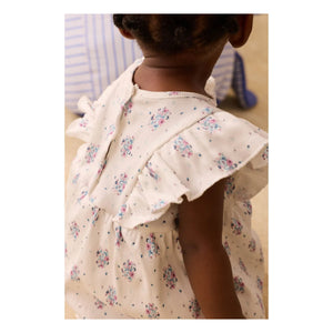 Louise Misha - Lena Fleurie fitilli tulum elbise | Krem