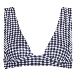 Anja Paris - L'Ensorcelant Vichy bikini üstü | Lacivert