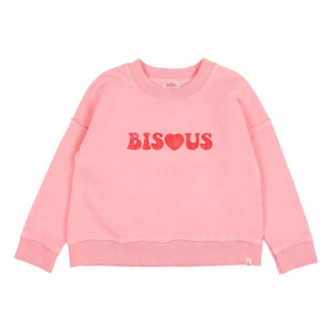 Búho - Bisous Sweat Bio-Baumwolle | Rosa