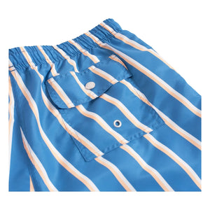 Bather - Striped Swimsuit Shorts | Blue