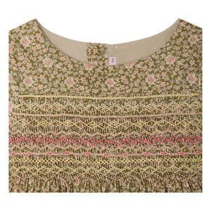 Bonpoint - Duchesse Liberty Organic Cotton Dress | Green