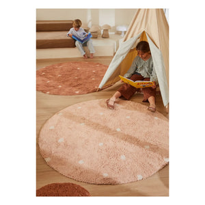 Lorena Canals - Noktalı yuvarlak halı | Terracotta