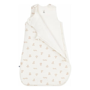 Petit Bateau – Schlafanzug mit Bärenmotiv aus Bio-Baumwolle | Weiß