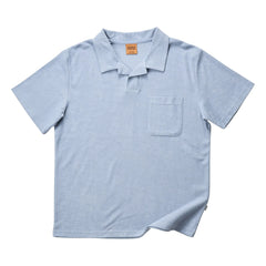 Rhythm - Vintage Terry polo shirt | Light Blue