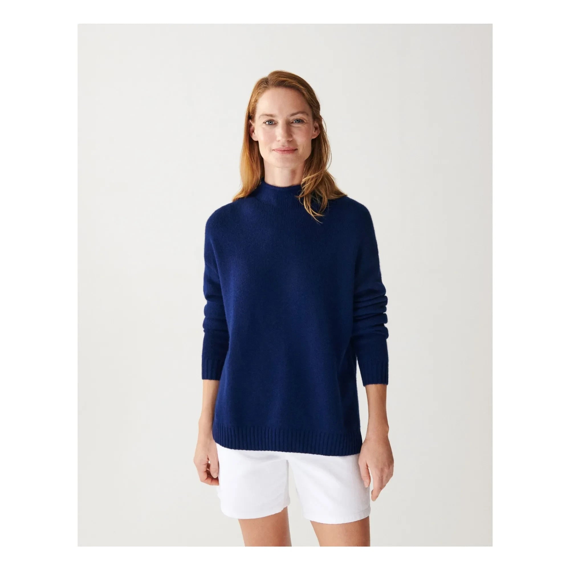 Bompard - Cashmere Boat Neck Sweater | Navy Blue