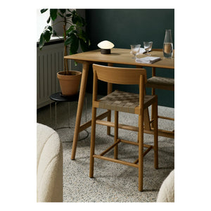 & Tradition - Betty TK12 meşe doğal hasır bar taburesi 65 cm | Meşe