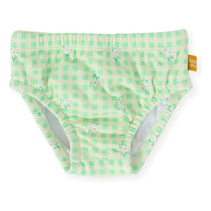 Goldie + Ace - Carreaux Fleurie Baby Diaper | Green