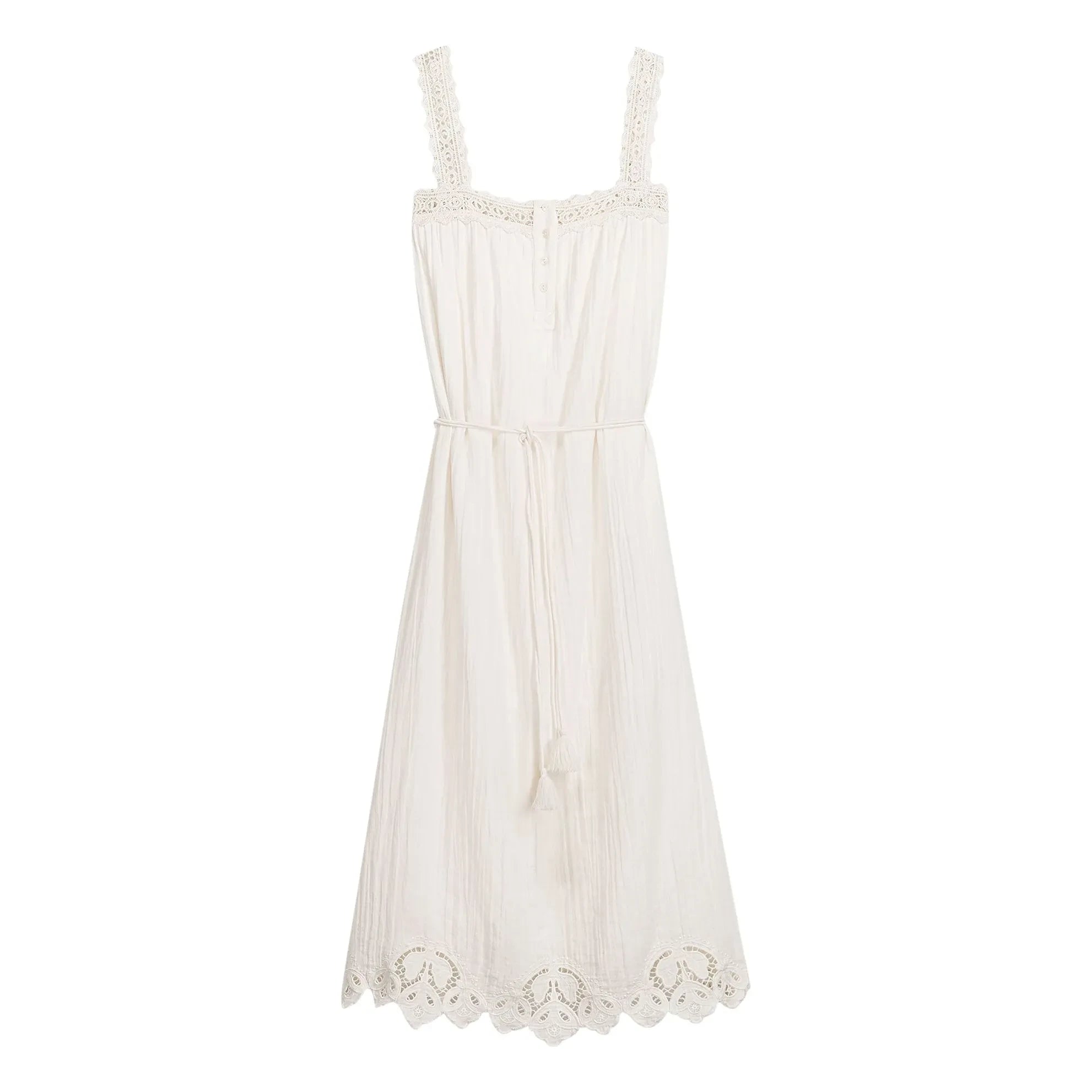 Louise Misha - Madera Kleid aus Bio-Baumwolle | Ecru