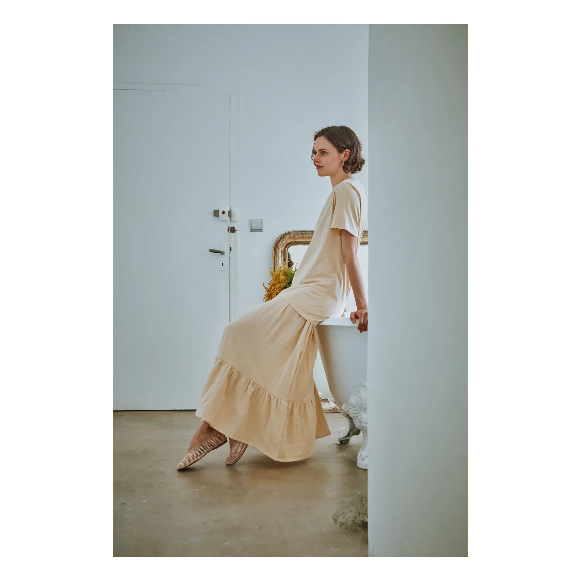 Poudre Organic - Statice Skirt | Beige