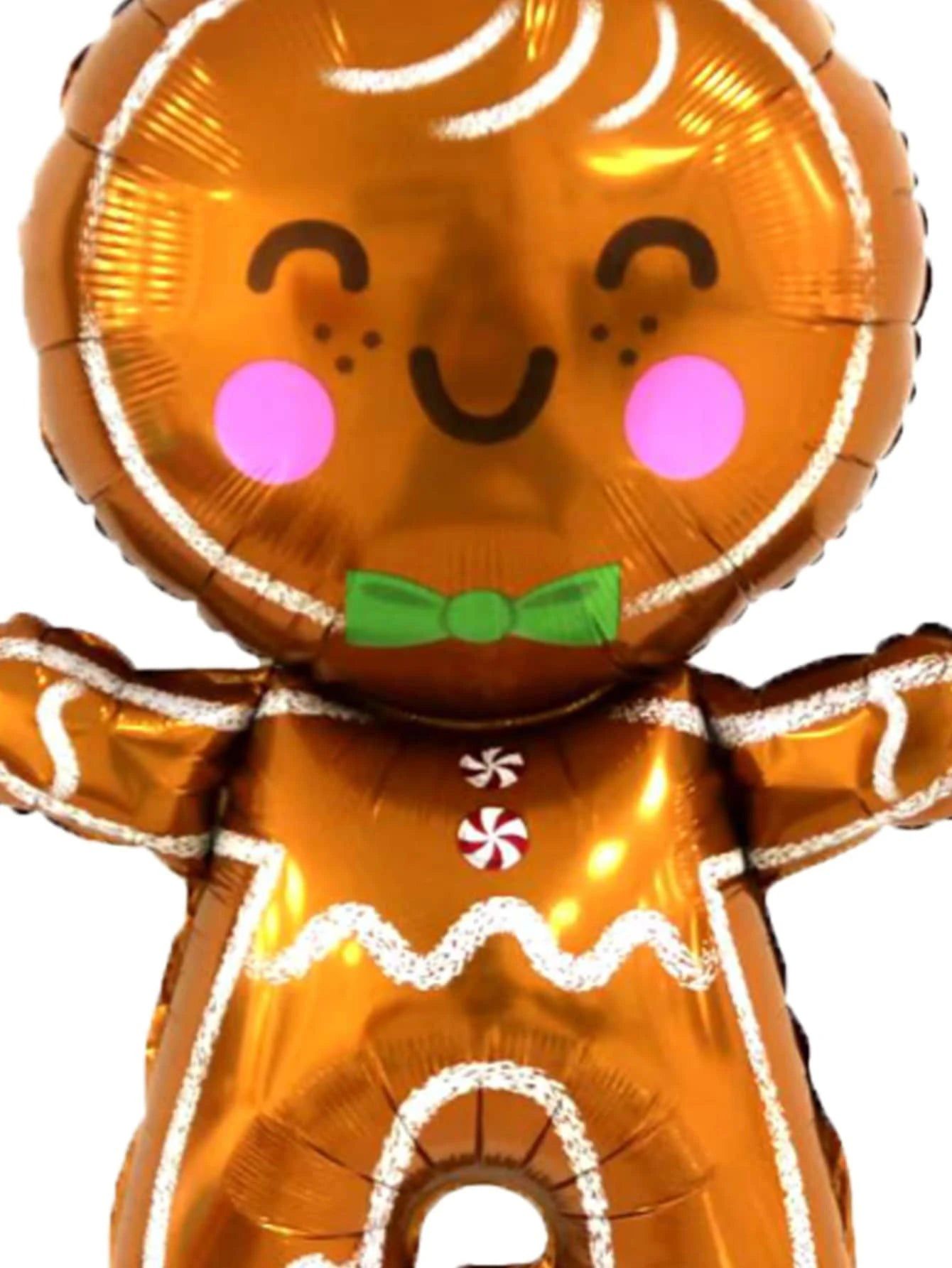Yılbaşı - Noel Kurabiyesi Gingerbread Büyük Boy 80CM Yeni Yıl Dekoratif Balonu-Dinossi