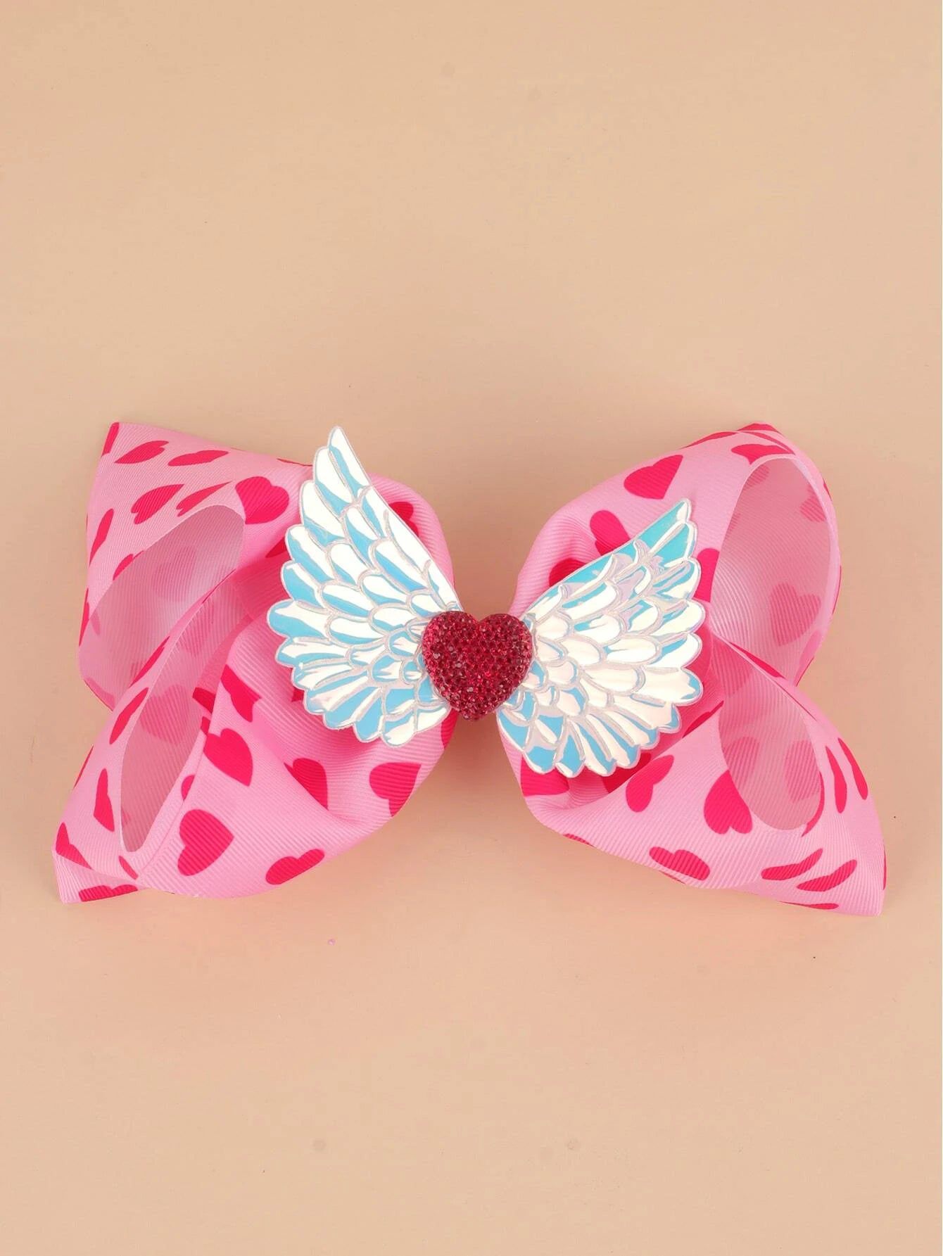 Dinossi - Melek Kanadı Detaylı Kız Çocuk Saç Tokası-Dinossi