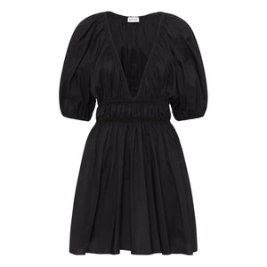 Matteau - Shired Draped Mini Dress | Black