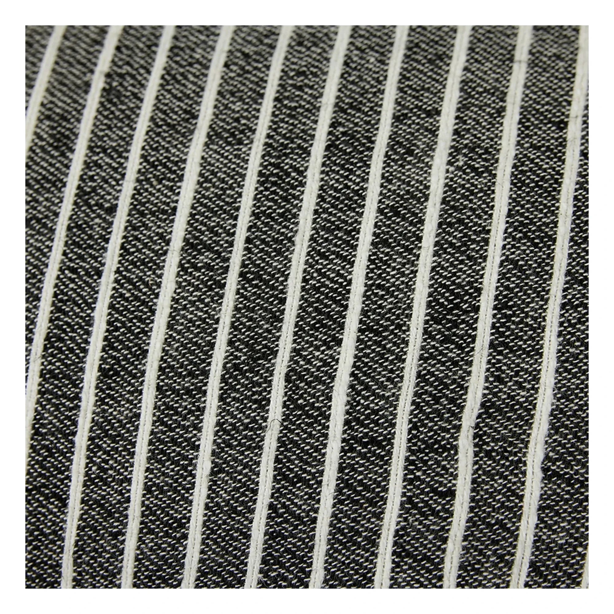 HKliving - Gestreiftes Kissen | Schwarz