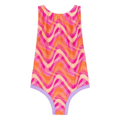 My First Cantê - Emma Abstract Textured Swimsuit | Pink