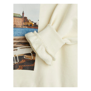 Mini Rodini - City Hall Organic Cotton Sweatshirt | Ecru