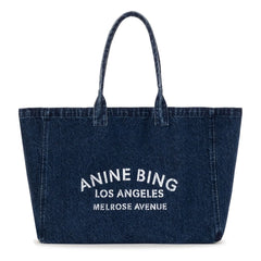 Anine Bing - Leo Denim Tote Çanta | Mavi