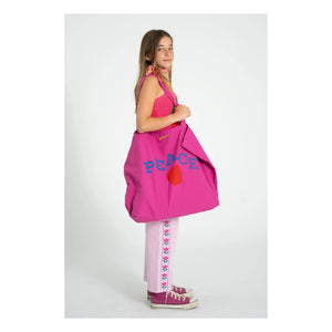 Piupiuchick - Flare Fleuri Twill Pantolon | Pembe