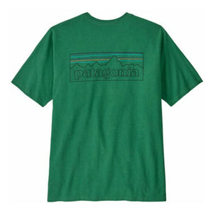 Patagonia - T-shirt P-6 Logo Responsibili Geri dönüştürülmüş lifler | Krom yeşili