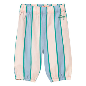 Tinycottons - Popeline Gestreifte Hose | Pastellrosa