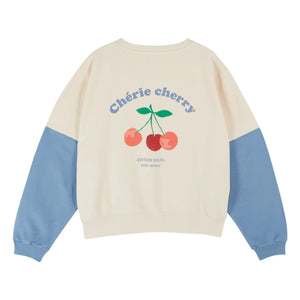 Emile et Ida - Organic Cotton Printed Sweatshirt | Cream