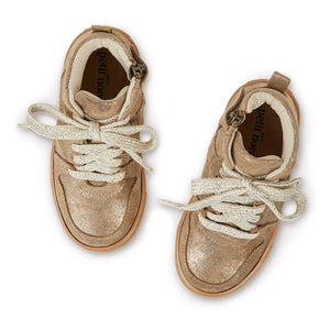 Petit Nord - Dağ Dantelli ve Fermuarlı Sneakerlar | Altın