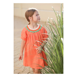 Kalinka - Amalia Linen Dress | Orange