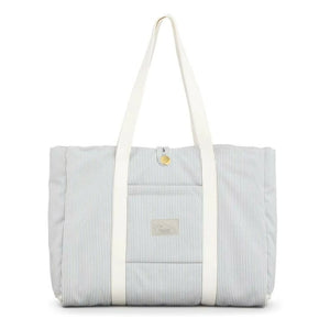 Cam Cam – Gestreifte Wickeltasche | Hellblau