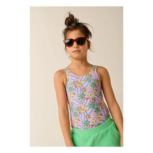 Tumble N'Dry - Fortaleza Palm Swimsuit Recycled Fibers | Light Blue