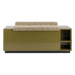 The Socialite Family - Cameleon Painted Wooden and Ribbed Effect Fabric Chair Bench | Tiger